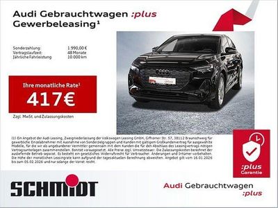 Mythosschwarz metallic Gebraucht 2025 Audi Q4 Sportback e-tron S-Line SUV | 54.440 € (Etwas zu teuer)