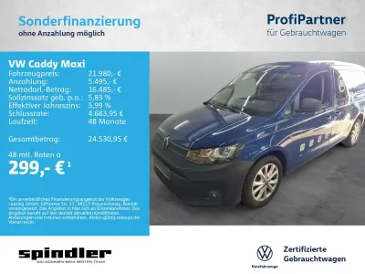 Gebraucht VW Caddy 122 PS (89 kW) 2022 Indienblau/ sonderfarbe Van / Kleinbus