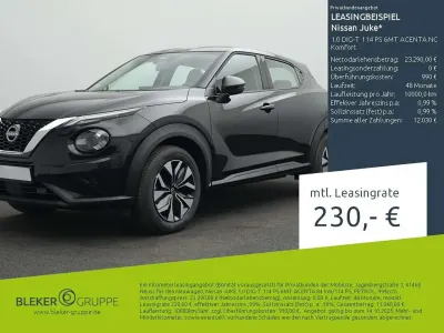 Nouă Nissan Juke Acenta 114 CP (83 kW) 2025 Negru SUV
