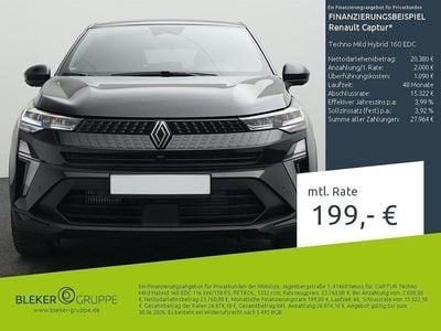 Begagnad Renault Captur Techno 158 HK (116 kW) 2025 Svart SUV