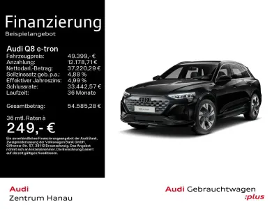 Brugt Audi Q8 e-tron Advanced Plus 300 kW (408 HK) 2023 Sort SUV