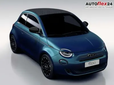 Neu Fiat 500C La Prima 65 PS (47 kW) 2026 Ozean grün metallic Cabrio