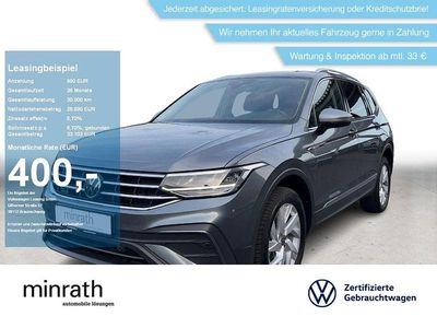 Grau Gebraucht 2022 VW Tiguan Allspace Life SUV | 28.440 € (Fairer Preis)