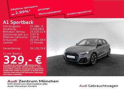 Gebraucht Audi A1 S-Line 150 PS (110 kW) 2023 Chronosgrau metallic/mythossch SUV