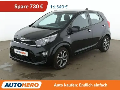 Brugt Kia Picanto Spirit 84 HK (61 kW) 2022 Sort Hatchback