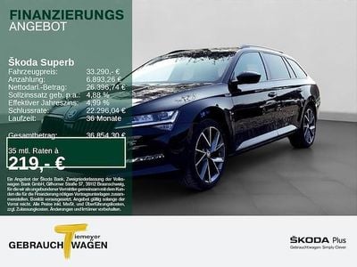 Gebraucht Skoda Superb SportLine 200 PS (147 kW) 2024 Blackmagic perleffekt Kombi