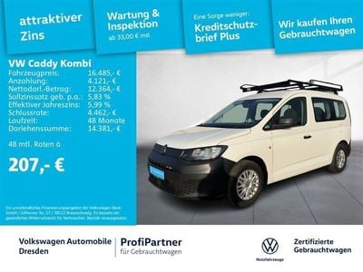 Gebraucht VW Caddy Basis 102 PS (75 kW) 2021 Weiß Van / Kleinbus