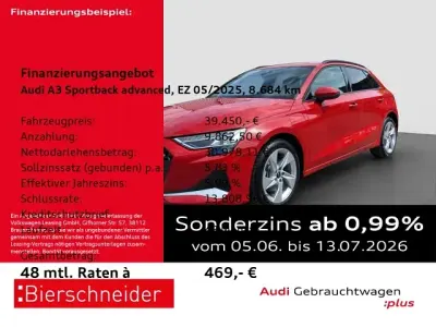 Gebraucht Audi A3 Advanced 204 PS (150 kW) 2025 Rot Limousine
