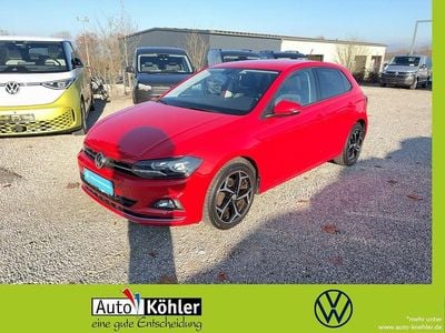 Gebraucht VW Polo Highline 116 PS (85 kW) 2020 Flashrot / titanschwarzceram Kleinwagen