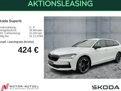Gebraucht Skoda Superb SportLine 150 PS (110 kW) 2025 Weiß Kombi