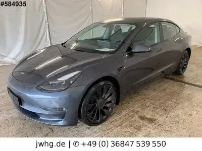 Brugt Tesla Model 3 Performance 377 kW (513 HK) 2021 Grå Sedan