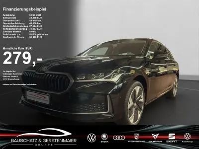 Gebraucht Skoda Superb Selection 150 PS (110 kW) 2024 Ebony schwarz Kombi
