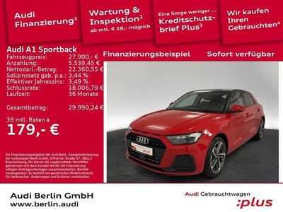 Gebraucht Audi A1 Sportback Advanced Plus 116 PS (85 kW) 2025 Progressivrot metallic Kleinwagen