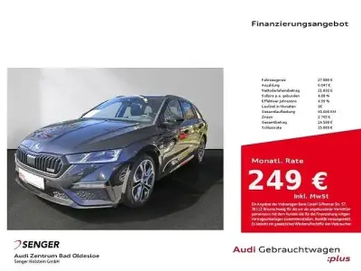 Brugt Skoda Octavia RS 200 HK (147 kW) 2023 Sort Stationcar