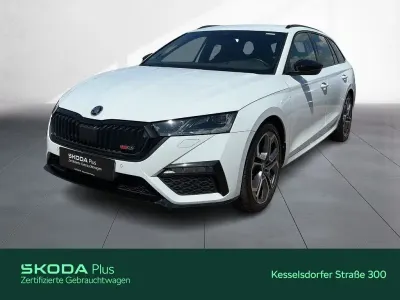 Gebraucht Skoda Octavia RS 200 PS (147 kW) 2023 Moonweiß perleffekt Kombi