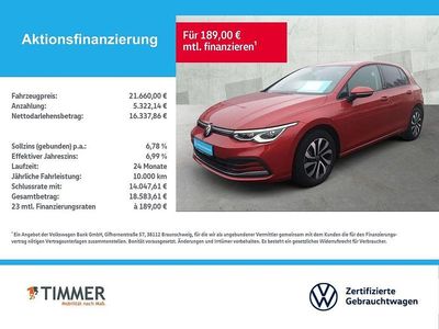 Gebraucht VW Golf VIII Active 131 PS (96 kW) 2022 Kings red metallic Limousine