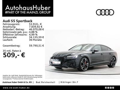 Mythosschwarz metallic (metallic) Gebraucht 2024 Audi S5 Sportback Competition Kleinwagen | 53.910 € (Fairer Preis)