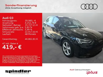 Gebraucht Audi Q3 S-Line 190 PS (139 kW) 2023 Mythosschwarz metallic SUV