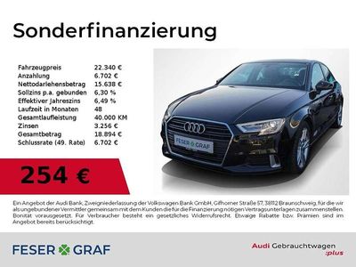 Schwarz Gebraucht 2020 Audi A3 Sport Limousine | 22.340 € (Fairer Preis)
