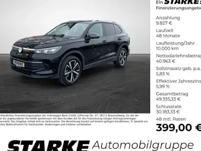 Neu VW Tiguan R-line 193 PS (141 kW) 2025 Schwarz (grenadillschwarz metallic) SUV