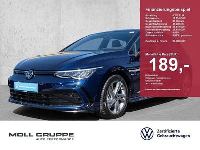 Gebraucht VW Golf VIII R-line 131 PS (96 kW) 2024 Atlantic blue (metallic) Limousine