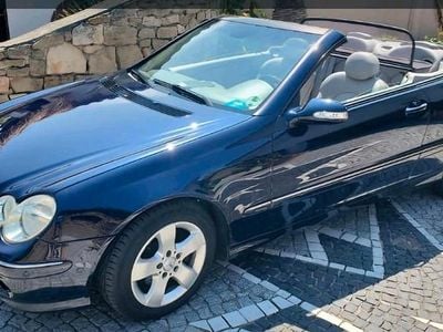 Usata Mercedes CLK320 Elegance 218 CV (160 kW) 2003 Blu Cabrio