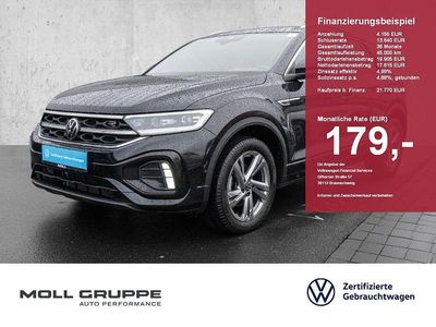 Usado VW T-Roc R-line 110 HP (80 kW) 2023 Preto SUV