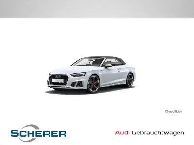 Gebraucht Audi A5 Cabriolet Ambiente 204 PS (150 kW) 2022 Gletscherweiß metallic/verdeck grau (metallic) Cabrio