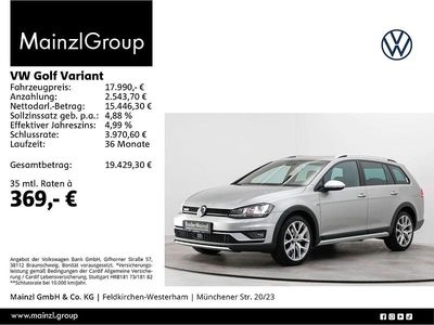 Silber Gebraucht 2016 VW Golf Alltrack Kombi | 17.990 € (Fairer Preis)