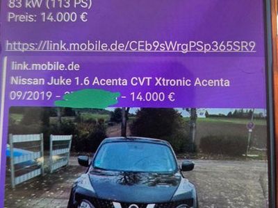 Gebraucht Nissan Juke Acenta 113 PS (83 kW) 2019 Schwarz SUV