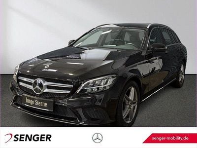 Lack obsidianschwarz met Gebraucht 2021 Mercedes C180 Avantgarde Kombi | 23.970 € (Guter Preis)
