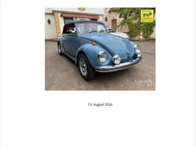 Gebraucht VW Käfer 56 PS (41 kW) 1972 Blau Cabrio