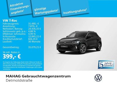 Second-hand VW T-Roc R-line 150 CP (110 kW) 2025 Negru SUV