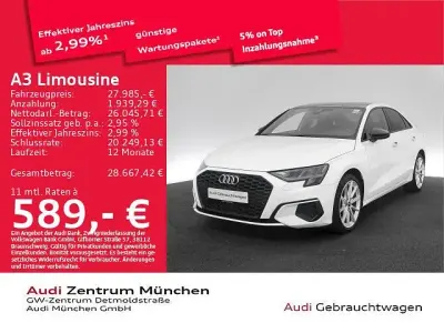 Gebraucht Audi A3 Ambiente 150 PS (110 kW) 2023 Ibisweiß Limousine