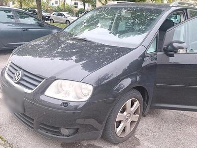 Gebraucht VW Touran 116 PS (85 kW) 2004 Schwarz Van / Kleinbus