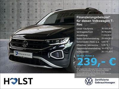 Second-hand VW T-Roc Goal 150 CP (110 kW) 2024 Negru SUV