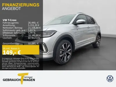 Neu VW T-Cross R-line 116 PS (85 kW) 2025 Silber SUV