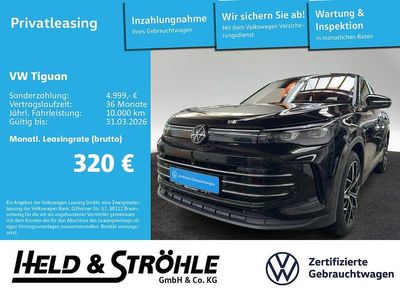 Grenadillschwarz metallic (metallic) Gebraucht 2025 VW Tiguan Elegance SUV | 46.930 € (Fairer Preis)