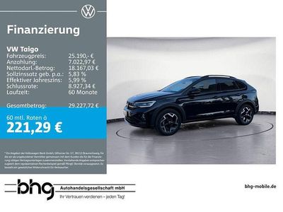 Usata VW Taigo R-line 116 CV (85 kW) 2025 Nero SUV