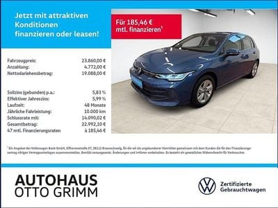 Gebraucht VW Golf VIII Life 116 PS (85 kW) 2024 Blau Limousine