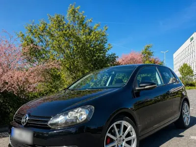 Brugt VW Golf VI Highline 122 HK (89 kW) 2009 Sort Hatchback