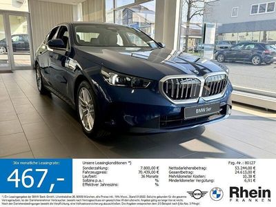 Neu BMW 520 Comfort Edition 197 PS (144 kW) 2025 Blau Limousine