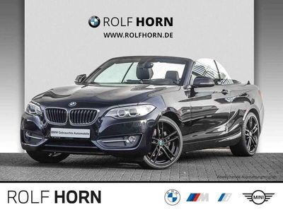 gebraucht BMW 220 d Cabrio Sport Line Navi LED Sitzhzg HiFi 17"