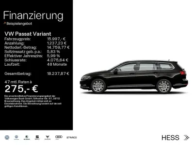 Gebraucht VW Passat Comfortline 150 PS (110 kW) 2019 Schwarz Kombi