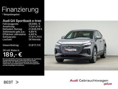 Taifungrau metallic Gebraucht 2022 Audi Q4 Sportback e-tron Sport SUV | 28.888 € (Fairer Preis)