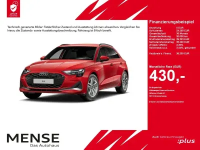 Gebraucht Audi A3 Advanced 204 PS (150 kW) 2024 Rot Limousine