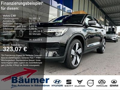 Gebraucht Volvo C40 Core 300 kW (408 PS) 2022 Schwarz SUV