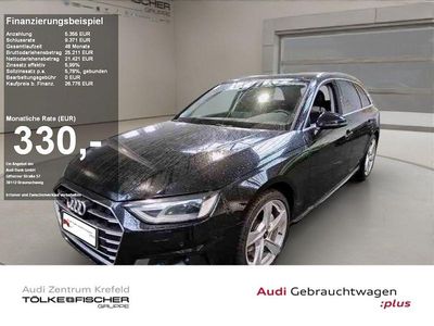 Mythosschwarz (metallic) Gebraucht 2022 Audi A4 Advanced Plus Kombi | 30.879 € (Etwas zu teuer)