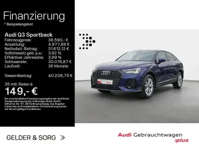 Gebraucht Audi Q3 Sportback S-Line 150 PS (110 kW) 2025 Blau SUV