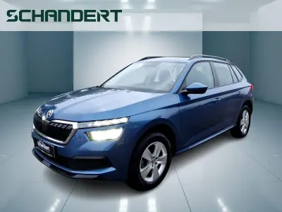 Gebraucht Skoda Kamiq Active 95 PS (69 kW) 2021 Titanblau metallic SUV